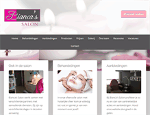 Tablet Screenshot of biancassalon.nl